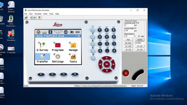 Leica Flexline Plus Total Station | TS09 Simulator | User Interface смотреть онлайн