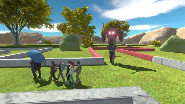 Escape from a Combat Robot - Animal Revolt Battle Simulator смотреть онлайн