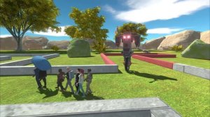 Escape from a Combat Robot - Animal Revolt Battle Simulator