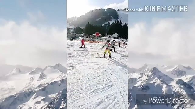 Буковель. Катаюсь на сноуборде смотреть онлайн