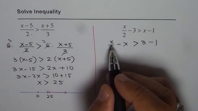 Solve Linear Inequality with Fractions смотреть онлайн