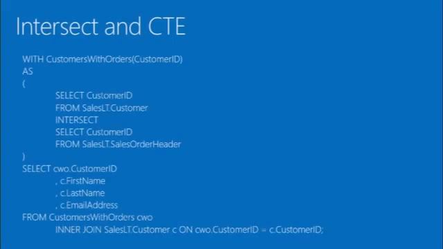 Querying Data with Transact-SQL Server 2016, Exam 70-761 Certification Training Course смотреть онлайн