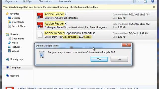 How To Uninstall Adobe Reader X (v10.1.3)
