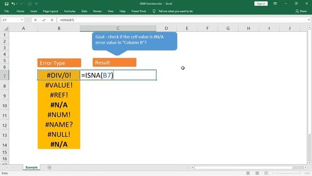 ISNA function in Excel to find if selected value is #N/A error. | How to use ISNA function in Excel смотреть онлайн