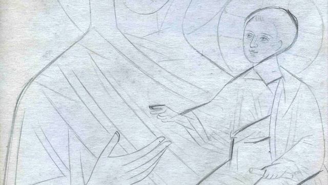 Как сделать прорись для иконы или подготовительный рисунок для картины. Часть 3. смотреть онлайн