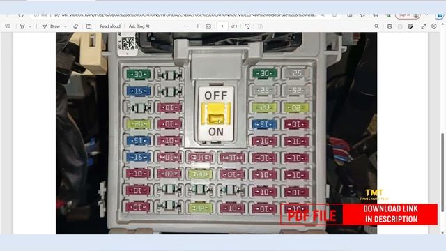 Hyundai Creta (2015 -2018) Fuse Box Location & Description Full Details (in Tamil).