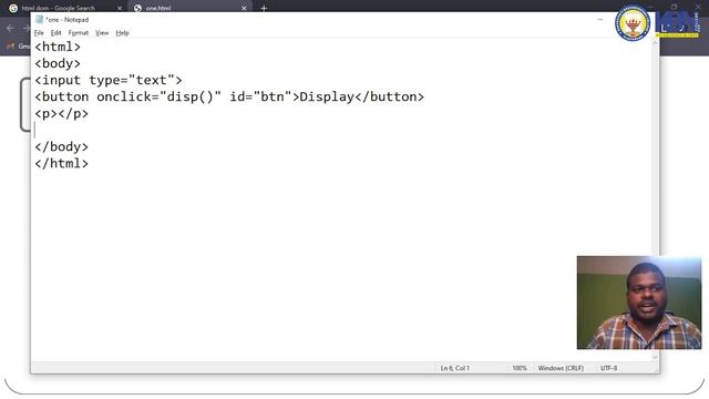 Unit 5 | HTML DOM by Mr N S Sai Karun, Dept of Computer Science & Applications, K.B.N College смотреть онлайн