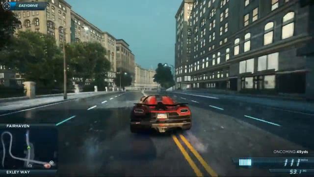 Need for speed most wanted(2012) - Koenigsegg Gameplay смотреть онлайн