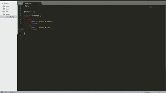 PHP - ESTRUTURA CONDICIONAL SWITCH CASE #4 #php смотреть онлайн