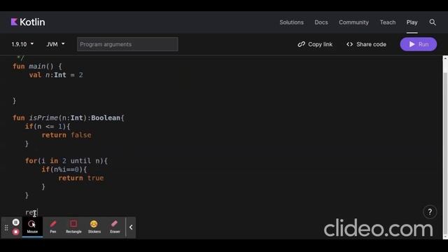 * Write a program in Kotlin to find the given number is prime or not? смотреть онлайн