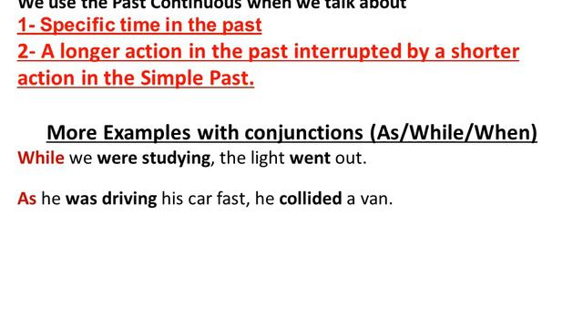 The Past Continuous Tense | الماضي المستمر смотреть онлайн