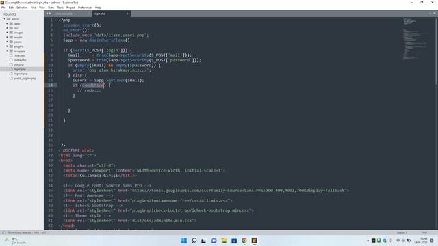 Php Admin Panel D24 Kullanıcı Giriş İşlemleri смотреть онлайн