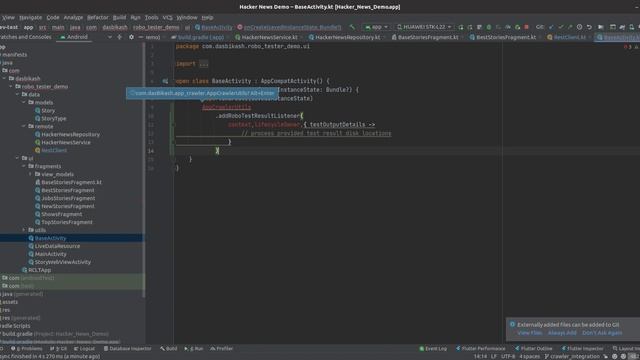 App Crawler Integration | Hacker News App | Robo Test смотреть онлайн