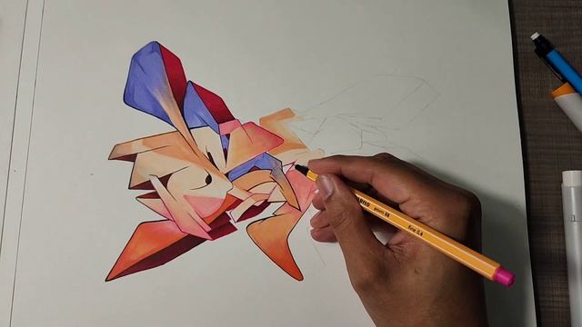 New Fine Liner Pens! Graffiti Sketch смотреть онлайн