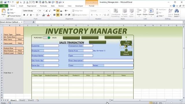 Excel Application the Tracks Purchases,Sales AND Inventory Part1 subscribe the channel 4 more video смотреть онлайн