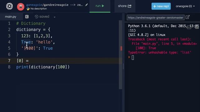 17.41 Dictionary Keys смотреть онлайн