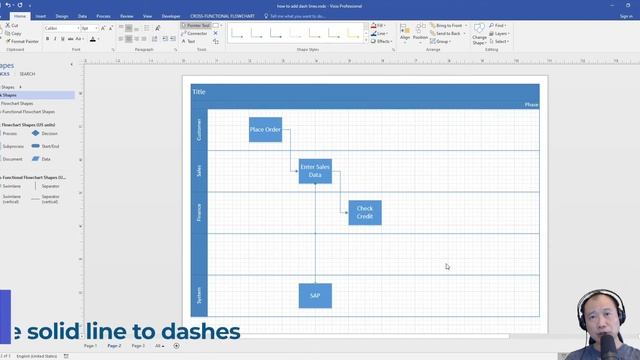 Visio - How to Add Dashed Lines смотреть онлайн