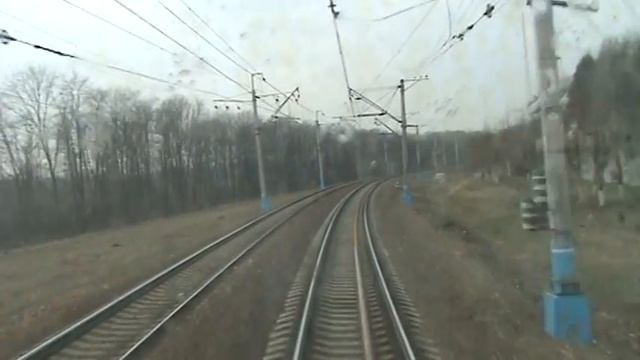 От Киевского вокзала до ст. Апрелевка в кабине ЭД4М смотреть онлайн