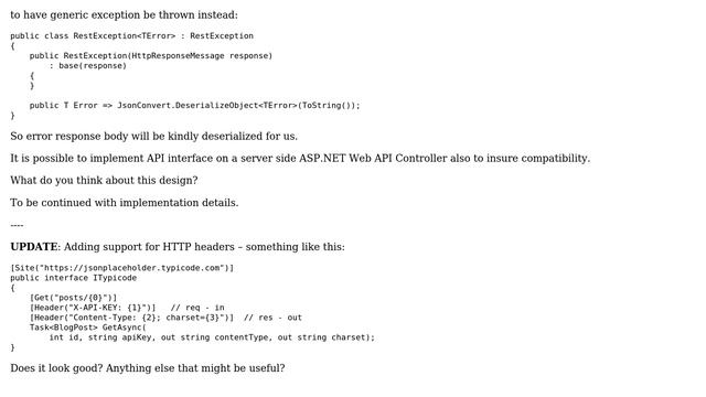 Code Review: JSON REST client proxy generator смотреть онлайн
