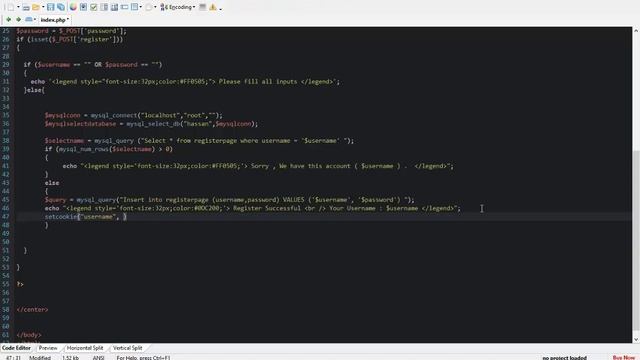 Register Page | MySql , PHP , HTML | صفحة تسجيل смотреть онлайн