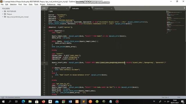IMPLEMENTASI CLIENT SERVER PHP(MYSQL) DAN ANDROID STUDI KASUS: CRUD File Master Admin, Buku, Anggot смотреть онлайн