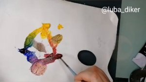 Как смешивать коричневые и серые цвета из 3 красок