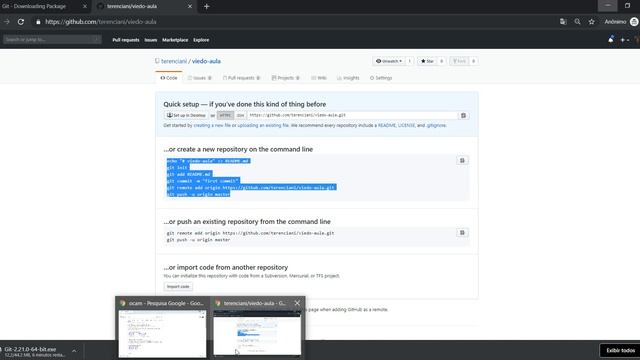 1 - Criação de conta no github e envio pelo gitbash смотреть онлайн