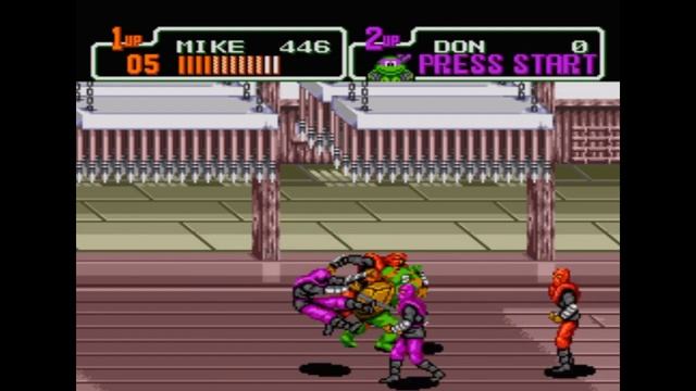 Sega Mega Drive 2 (Smd) 16-bit Teenage Mutant Ninja Turtles Return of the Shredder Scene 3