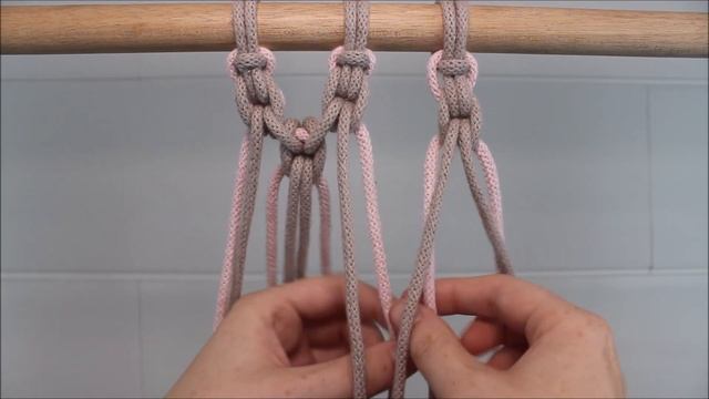 Alternating Chain Knot | Intermediate Macrame Pattern смотреть онлайн