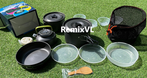 магазин RemixVL: туристический Набор посуды 4-5 персон Cooking set DS-508 походный смотреть онлайн