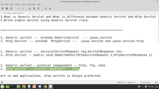 Generic Servlet vs Http Servlet смотреть онлайн