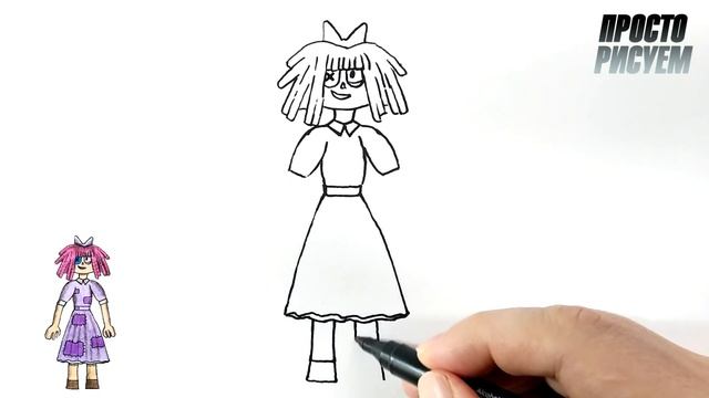 Как нарисовать Рагату из Удивительный цифровой цирк смотреть онлайн