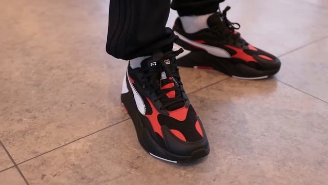 Puma RS-X3 Hard Drive Black-Red-White (374991-01) Onfeet Review | sneakers.by смотреть онлайн
