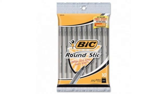 Bic Round Stic Ballpoint Pen - 12 Pack Features Video смотреть онлайн