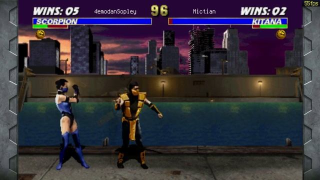 Let'sPlay4. Играем в Ultimate Mortal Kombat 3 с технически превосходящим 4emodanSopley смотреть онлайн