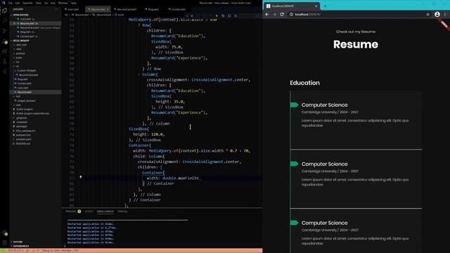 Fully Responsive Flutter Web App with Custom page transition | part - 2 | Speed Code | Portfolio смотреть онлайн
