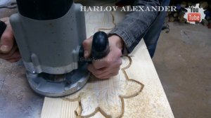 Вывеска для бани при помощи только ручного фрезера. Sign for a bath using only a hand router.