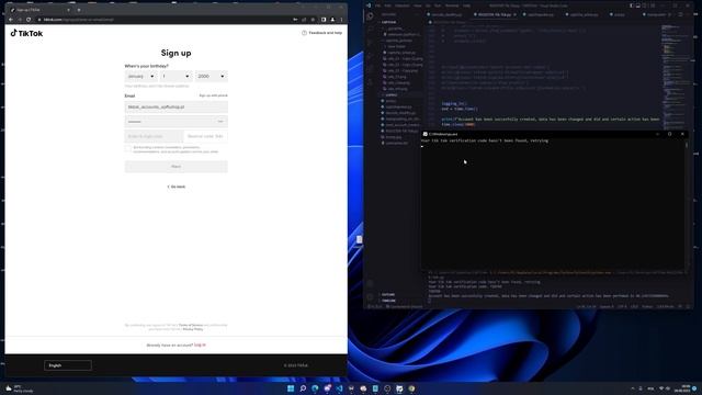 TIK TOK ACCOUNT CREATOR [SELENIUM, BYPASS CAPTCHA, UNDETECTABLE, NO PROXIES] смотреть онлайн