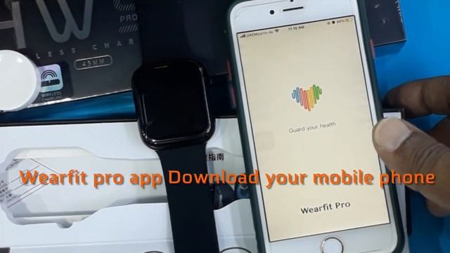 HW 57 Pro Smartwatch Unbox & Wearfit pro app Connecting!#smartwatch ! Apple Watch Series 7 clone смотреть онлайн