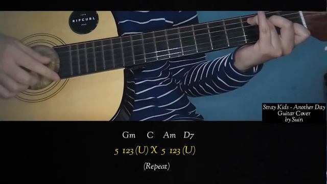 Stray Kids - Another Day Easy Guitar Tutorial with Chords | Suin смотреть онлайн