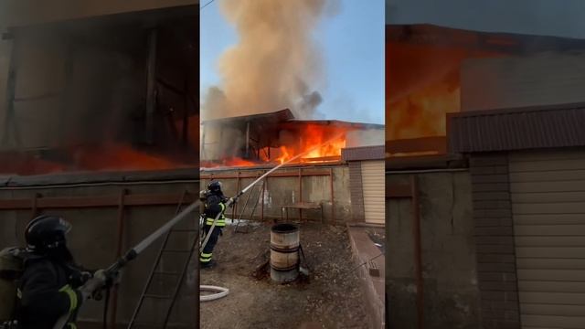 Пожар в частном секторе, открытое горение, угроза распространения, л/с после пожара. смотреть онлайн