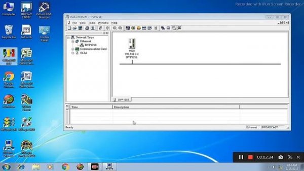 Delta PLC- DVP 12SE with pc_Communication, Fixed "please check the setting of Ethernet module"