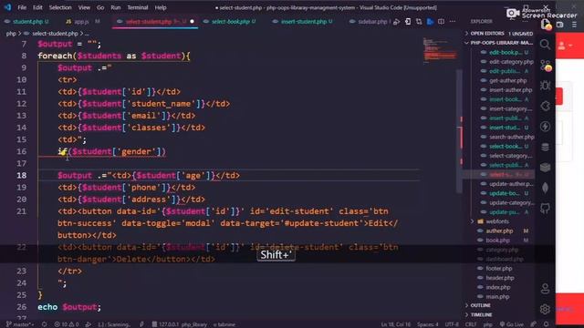 #17 Library management System in PHP OOPs || Select And Delete Student || PHP OOPS with ajax смотреть онлайн