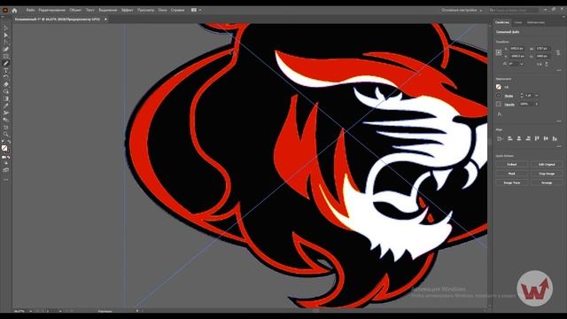 Из растра ? в вектор "Adobe Illustrator ?", на примере лого /vector, using the logo as an example смотреть онлайн