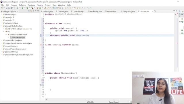 Abstraction in JAVA | Abstract class & Abstract methods in JAVA | Java Tutorial For Beginners смотреть онлайн