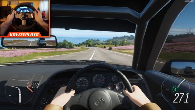 Forza Horizon 4 | 1600HP Toyota Supra MK4 Gameplay (w/ Steering Wheel)