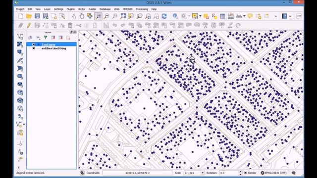 Añadir Información Tipo CAD En QGIS