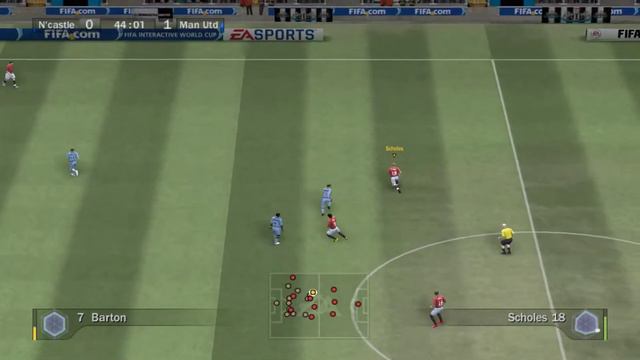 FIFA 08 NewCastle Vs ManUtd 0-1 EPL 2007-2008 season with timestamps смотреть онлайн