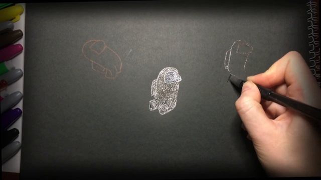 Как нарисовать Амонг Ас в космосе /How to Draw AMONG US in space смотреть онлайн