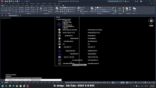 AutoCAD dóng TEXT thẳng cột TEXTALIGN - ALIGNTEXT | Ec Design смотреть онлайн